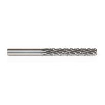Amana Tool 46265 Solid Carbide CNC Spiral Carbon Graphite & Carbon Fiber Panel Cutting 1/4 Dia x 1-1/2 x 1/4 Shank x 3 Inch Long Down-Cut Router Bit