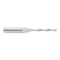 Amana Tool 46270 Solid Carbide CNC Foam Cutting Up-Cut Square End Spiral 1/8 Dia x 1-1/8 x 1/4 Shank x 2-1/2 Inch Long Router Bit