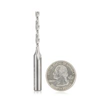 Amana Tool 46270 Solid Carbide CNC Foam Cutting Up-Cut Square End Spiral 1/8 Dia x 1-1/8 x 1/4 Shank x 2-1/2 Inch Long Router Bit
