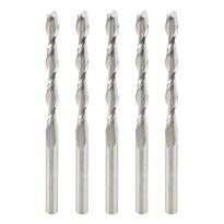 Amana Tool 46272-5 5-Pack Solid Carbide CNC Foam Up-Cut Cutting Square End Spiral 1/4 Dia x 2-1/4 x 1/4 Shank x 2-1/2 Inch Long Router Bit