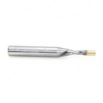 Amana Tool 46296 Solid Carbide UltraTrim Spiral 1/8 Dia x 3/8 x 1/4 Inch Shank with Brass Pilot Guide Down-Cut