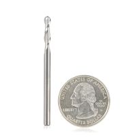 Amana Tool 46375 Solid Carbide Up-Cut Ball Nose Spiral 1/8 Dia x 1/2 Inch x 1/8 Shank Router Bit
