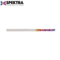 Amana Tool 46398-K CNC Solid Carbide Spektra™ Extreme Tool Life Coated Mortise Compression Spiral 1/8 Dia x 13/16 Inch x 1/8 Shank
