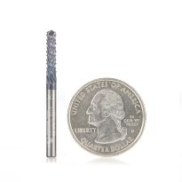 Amana Tool 48050-D High Performance Solid Carbide Fiberglass and Composite Cutting 1/8 Dia x 1/2 x 1/8 Shank AlTiN Coated Drill End Router Bit