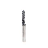 Amana Tool 48051-D High Performance Solid Carbide Fiberglass and Composite Cutting 3/16 Dia x 5/8 x 1/4 Shank AlTiN Coated Drill End Router Bit