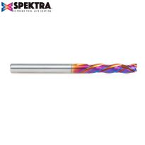 Amana Tool 48322-K CNC Solid Carbide Spektra™ Extreme Tool Life Coated Compression Spiral 3 Flute x 6mm Dia x 28mm x 6mm Shank