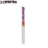 Amana Tool 48322-K CNC Solid Carbide Spektra™ Extreme Tool Life Coated Compression Spiral 3 Flute x 6mm Dia x 28mm x 6mm Shank
