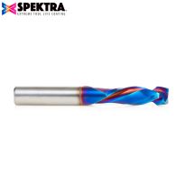 Amana Tool 48352-K CNC Solid Carbide Spektra™ Extreme Tool Life Coated Mortise Compression Spiral 8mm Dia x 25mm x 8mm Shank