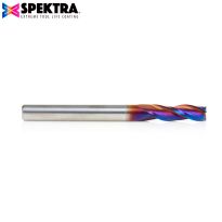 Amana Tool 48430-K Solid Carbide Up-Cut Spiral 6mm Dia x 19mm x 6mm Shank x 63mm Long Composite, Fiberglass & Phenolic Cutting Spektra™ Extreme Tool Life Coated Router Bit
