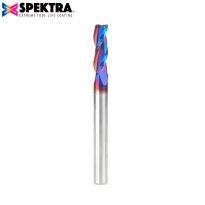Amana Tool 48430-K Solid Carbide Up-Cut Spiral 6mm Dia x 19mm x 6mm Shank x 63mm Long Composite, Fiberglass & Phenolic Cutting Spektra™ Extreme Tool Life Coated Router Bit