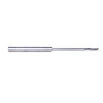 Amana Tool 48461 Solid Carbide CNC Foam Cutting Up-Cut Square End 3 Flute Spiral 1/8 Dia x 1/2 x 1/4 Shank x 4 Inch Long Router Bit with Extra-Long Reduced Shank