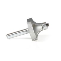 Amana Tool 49531 Carbide Tipped Corner Round 3/8 Radius x 1-1/8 Dia x 5/8 x 1/4 Inch Shank w/ 3/8 Lower Ball Bearing Router Bit
