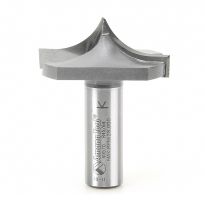 Amana Tool 49570 Carbide Tipped Plunge Ovolo with Center Pt 23/32 Radius x 1-3/4 Dia x 23/32 x 1/2 Inch Shank