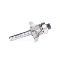 Amana Tool 49582 Carbide Tipped 4 Flute Corner Rounding/Beading with Down-shear Design 1/4 Radius x 1-1/8 Dia x 7/16 x 1/4 Inch Shank