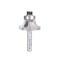 Amana Tool 49582 Carbide Tipped 4 Flute Corner Rounding/Beading with Down-shear Design 1/4 Radius x 1-1/8 Dia x 7/16 x 1/4 Inch Shank