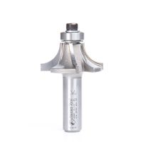 Amana Tool 49587 Carbide Tipped 4 Flute Corner Rounding/Beading with Down-shear Design 1/2 Radius x 1-5/8 Dia x 11/16 x 1/2 Inch Shank