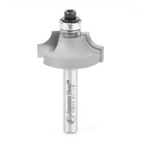 Amana Tool 49640 Carbide Tipped Wainscot Wall Panel Bead Stile Cutter 1-1/8 Dia x 1/2 x 1/4 Radius x 1/4 Inch Shank
