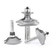 Amana Tool 49680 3-Piece Carbide Tipped Ogee Wainscott Wall Panel Set