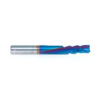 Amana Tool 49742-K Solid Carbide CNC Spektra™ Extreme Tool Life Coated Spiral Phenolic, Resin and Composite with Chipbreaker 3/8 Dia x 1 x 3/8 Shank x 3 Inch Long Slow Helix Down-Cut Router Bit