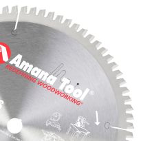Amana Tool 510801 Carbide Tipped Aluminum and Non-Ferrous Metals 10 Inch Dia x 80T TCG, -6 Deg, 5/8 Bore