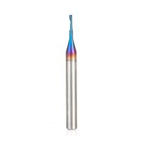 Amana Tool 51390-K Solid Carbide CNC Spektra™ Extreme Tool Life Coated Spiral 'O' Flute, Plastic Cutting 1mm Dia x 4mm x 3mm Shank Up-Cut Router Bit