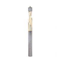 Amana Tool 51522-Z Solid Carbide Aluminum Cutting Flush Trim Spiral ZrN Coated Down-Cut 1/4 Dia x 1/2 x 1/4 Inch Shank