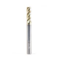 Amana Tool 51525 Solid Carbide CNC Spiral for Glass Reinforced Plastic Cutting 1/4 Dia x 3/4 x 1/4 Shank Up-Cut ZrN Coated Router Bit