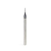 Amana Tool 51662 AlTiN Coated CNC Steel, Stainless Steel & Composite Square Mini End Mill 0.020 Dia x 0.060 x 1/8 Shank