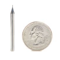 Amana Tool 51750 AlTiN Coated CNC Steel, Stainless Steel & Composite Ball End Mini Mill 0.010 Dia x 0.030 x 1/8 Shank