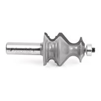 Amana Tool 54222 Carbide Tipped Classical Architectural Molding 1/8 x 3/32 x 1/4 x 7/16 Radius x 1-3/8 Dia x 1-5/8 x 1/2 Inch Shank