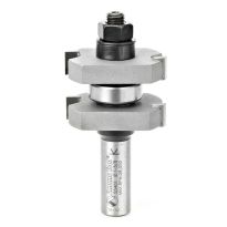 Amana Tool 55401 Carbide Tipped Tongue & Groove 3/8 Kerf x 1-5/8 Dia x 1-1/8 x 1/2 Inch Shank Assembly for 3/4 - 1-1/8 Material