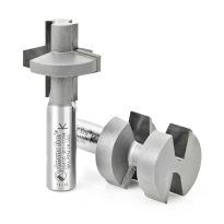 Amana Tool 55414 2-Piece Carbide Tipped Wedge Tongue & Groove 15 Deg x 1-1/4 Dia x 1-1/4 x 1/2 Inch Shank Set