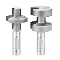 Amana Tool 55414 2-Piece Carbide Tipped Wedge Tongue & Groove 15 Deg x 1-1/4 Dia x 1-1/4 x 1/2 Inch Shank Set