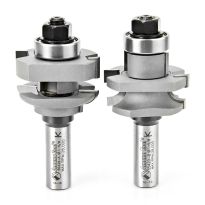 Amana Tool 55420 Carbide Tipped 2-Piece Concave Stile and Rail 1-5/8 Dia x 1-1/16 x 1/4 Radius x 1/2 Inch Shank Set