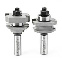 Amana Tool 55421 Carbide Tipped 2-Piece Concave Stile and Rail 1-5/8 Dia x 11/16 x 5/32 Radius x 1/2 Inch Shank Set