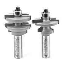 Amana Tool 55428 Carbide Tipped 2-Piece Architectural Stile and Rail 1-15/32 Dia x 1 Inch x 1/2 Shank Set