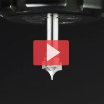 Amana Tool 56126 Carbide Tipped Point Cutting Roundover 3/16 Radius x 3/8 Dia x 19/64 x 1/4 Shank Router Bit