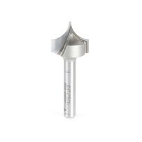 Amana Tool 56127 Carbide Tipped Point Cutting Roundover 3/8 Radius x 3/4 Dia x 5/8 x 1/4 Shank Router Bit