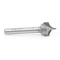 Amana Tool 56128 Carbide Tipped Point Cutting Roundover 19/64 Radius x 19/32 Dia x 1/2 x 1/4 Shank Router Bit