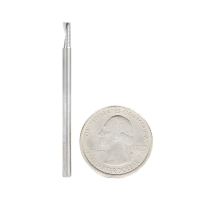 Amana Tool 57314 Metric Solid Carbide CNC Spiral 'O' Single Flute, Plastic Cutting 3mm Dia x 8mm x 3mm Shank x 50mm Long Up-Cut Router Bit