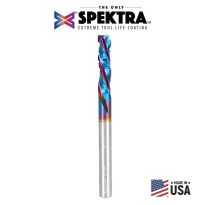 Amana Tool 59434-K CNC Solid Carbide Spektra™ Extreme Tool Life Coated Mortise Compression with Chipbreaker Spiral 1/4 Dia x 1 Inch x 1/4 Shank