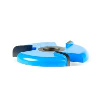 Amana Tool 980 Carbide Tipped 3-Wing Raised Panel Back Cutter with Ball Bearing Rub Collar 1/4 Radius x 3-1/2 Dia x 1/2 x 1/2 & 3/4 Bore
