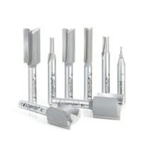 Amana Tool AMS-103 8-Pc High Production Straight Plunge Collection, 1/4 Inch Shank