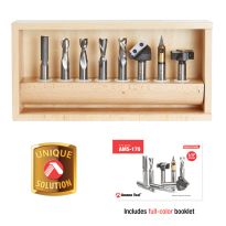Amana Tool AMS-170 8-Pc General Purpose CNC Router Bit Collection, 1/2 Inch Shank