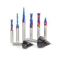 Amana Tool AMS-230 Joos CNC 8-Pc Advance Router Bit Set, 1/4 Inch Shank