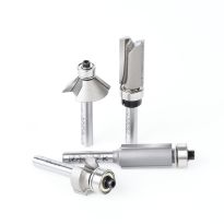 Amana Tool AMS-553 4-Pc 1/4 Inch Shank Compact Router Bit Set