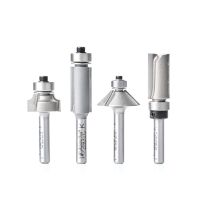 Amana Tool AMS-553 4-Pc 1/4 Inch Shank Compact Router Bit Set