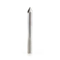 Amana Tool DRB-416 CNC Polycrystalline Diamond (PCD) 60 Degree Engraving, V-Grooving and Chamfering Router Bit 1/4 Dia  x 1/8 x 1/4 Shank