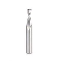Amana Tool HSS1642 High Speed Steel (HSS) Double Flute Spiral Aluminum Cutting 3/8 Dia x 1 x 1/2 Inch Shank Up-Cut Router Bit