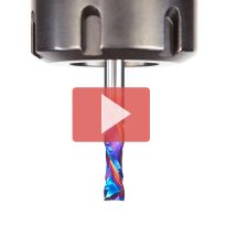 Amana Tool 46170-K CNC Solid Carbide Spektra™ Extreme Tool Life Coated Compression Spiral 1/4 Dia x 7/8 x 1/4 Inch Shank